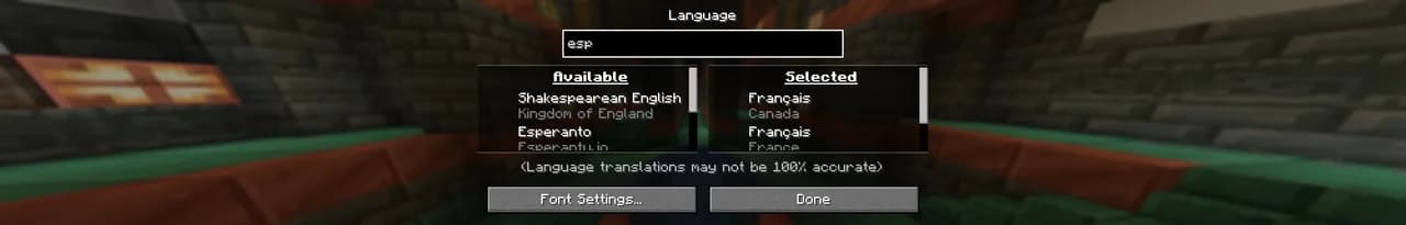 Language Reload для Minecraft