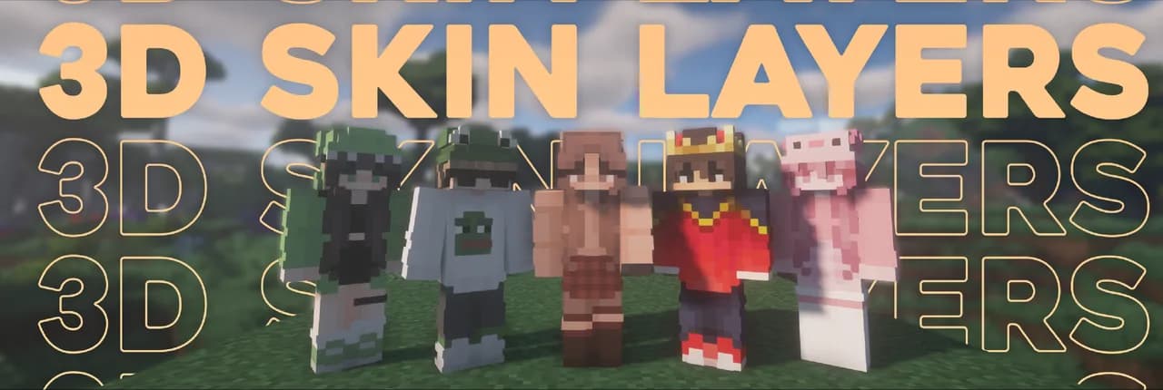 3D Skin Layers для Minecraft 1.12.2