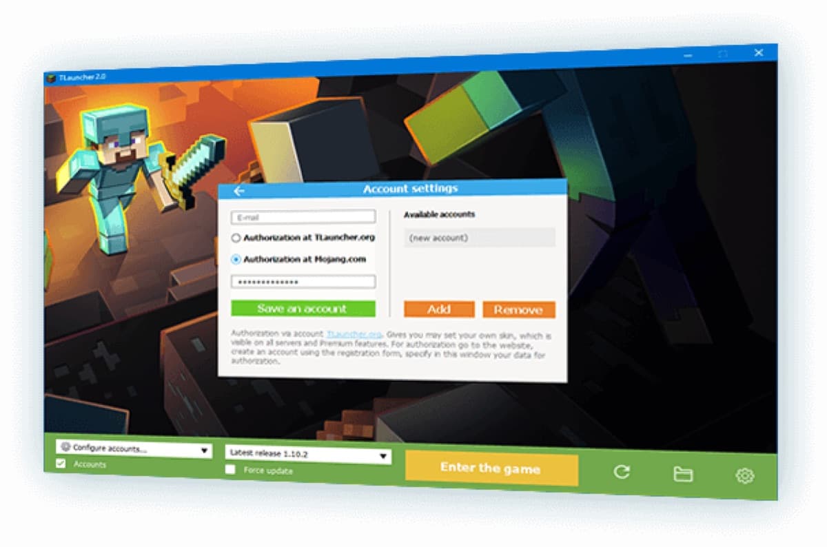 Скриншот TLauncher 1