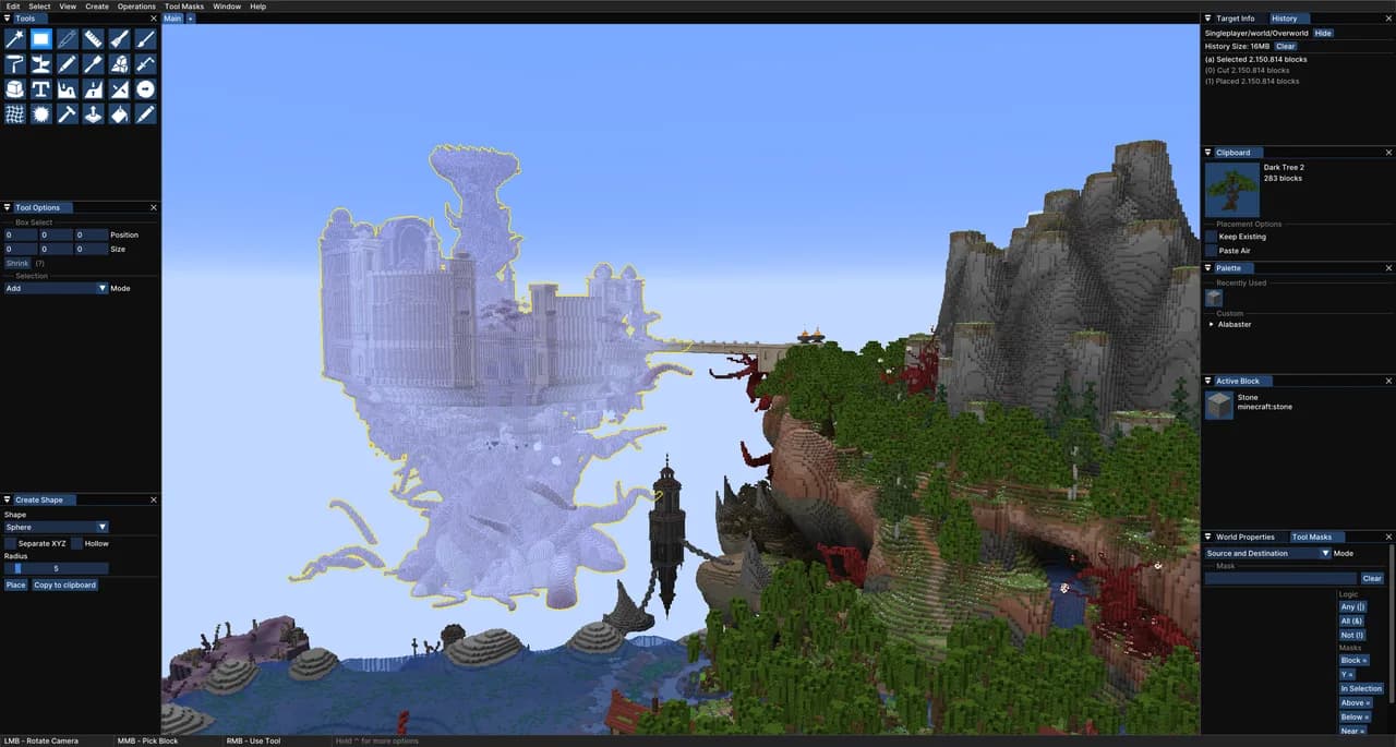 Axiom для Minecraft