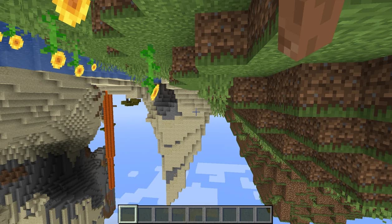 Upside Down Shader для Minecraft
