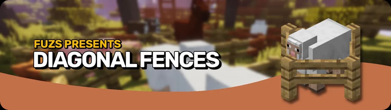 Diagonal Fences для Minecraft