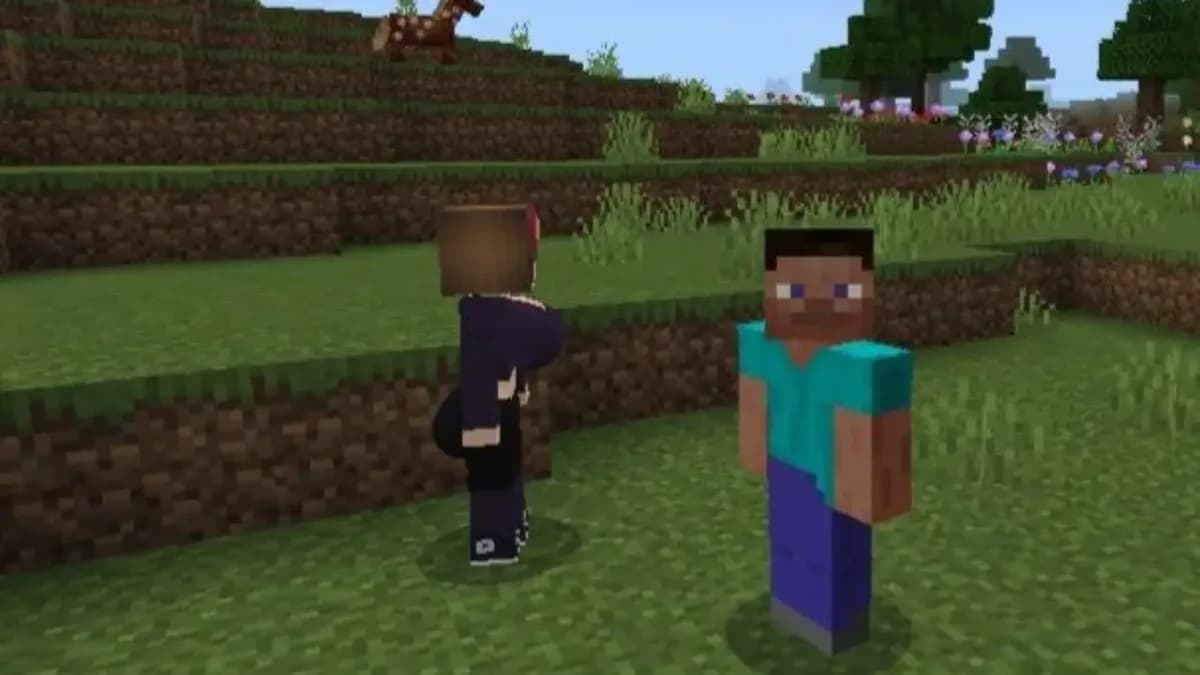 Jenny Mod Minecraft PE — меню взаимодействия с персонажем