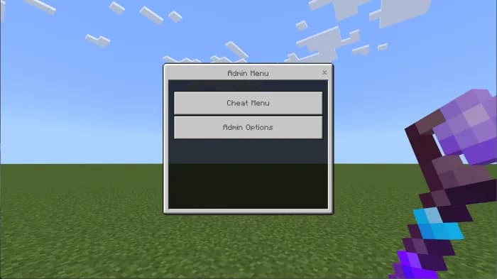 Cheat Menu — список доступных читов в Minecraft PE