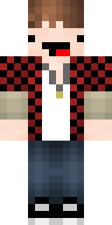 Скин для Minecraft белые — Красно-белый спортсмен