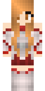 Скин для Minecraft белые — Бело-красный блондин