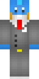 Скин для Minecraft в костюме — Голубой костюм