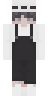 Скин для Minecraft белые — Бело-чёрный
