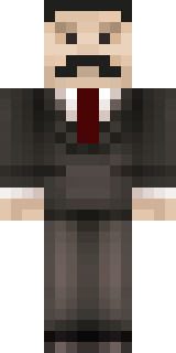 Скин для Minecraft в костюме — Джентльмен в чёрном костюме