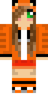 Скин для Minecraft для девочек — Розоволосая лиса