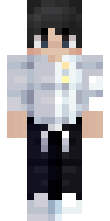 Скин для Minecraft белые — Огненная повязка