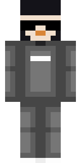 Скин для Minecraft в костюме — Серый костюм в очках