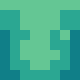 Голова Minecraft — Anemone (green)