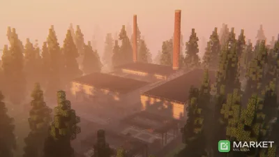 🐉Реалистичная карта заброшенного завода Minecraft 1.12.2 Little Tiles