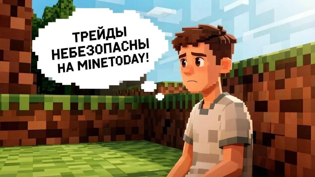 Ужасный скам через трейды на MineToday