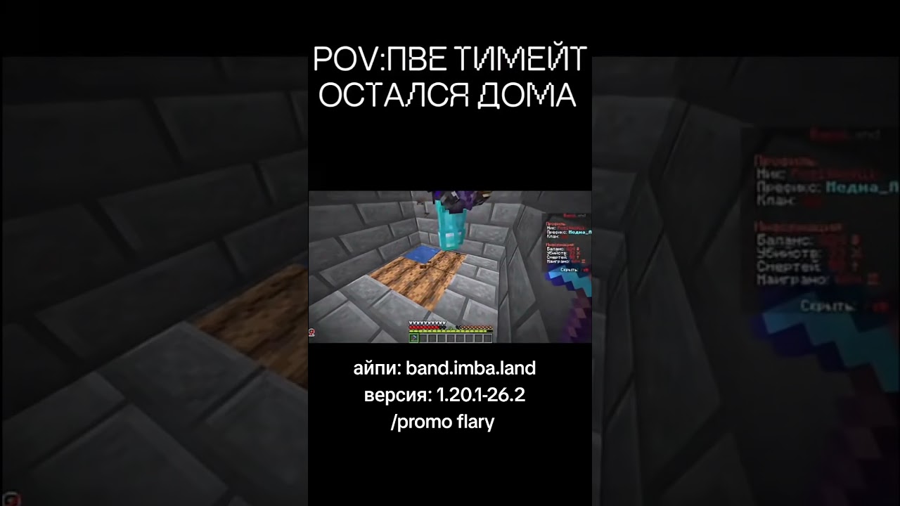 #minecraft #свойсервермайнкрафт #майнкрафт #промайнкрафт #мем